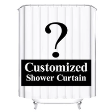 

Customized Shower Curtains Bath Curtain 3D Funny Waterproof Polyester Fabric Bathroom Blinds With 12 Hooks