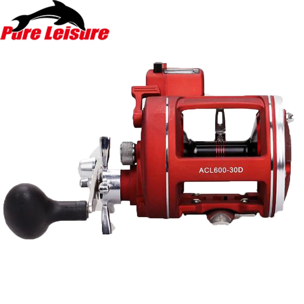 

PureLeisure ACL30D Boat Fishing Reel 3.8:1 Drum Trolling Reel 12BB Drag Power Sea Fishing Tackle 300m Fishing Line Carpe Fishing