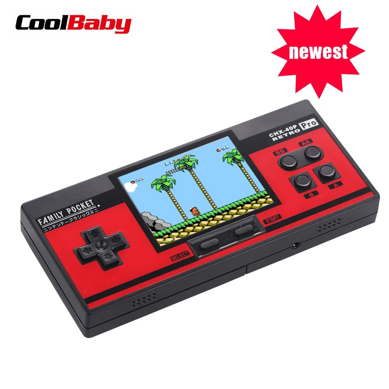 Новые портативные игровые плееры FC/NES 348 встроенных классических игр консоль 8 бит