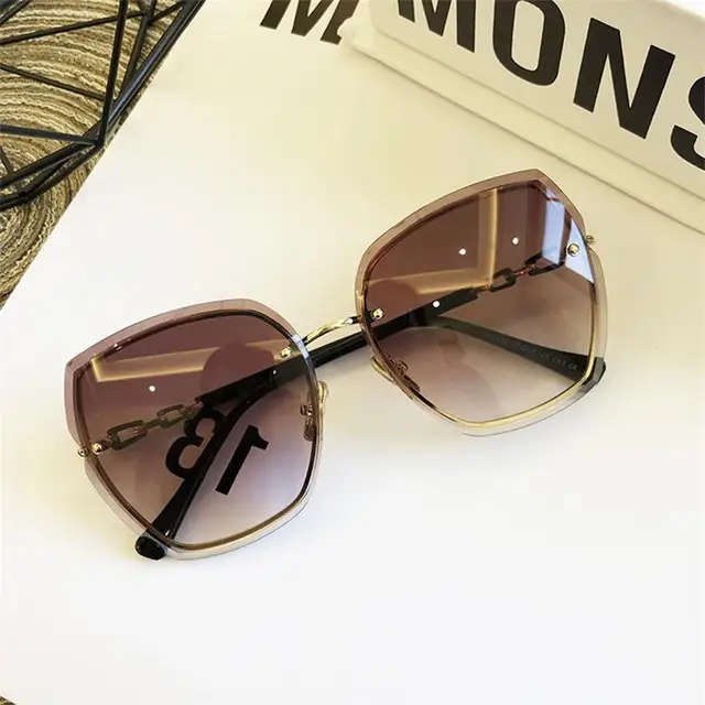 Women Rimless Square Sunglasses Women's Accessories Accessories