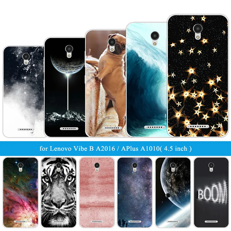 Для Lenovo Vibe B A2016 A1010 A20 A Plus APlus A1010a20 1010 A2016A40 Мягкий ТПУ чехол с изображением тигра для