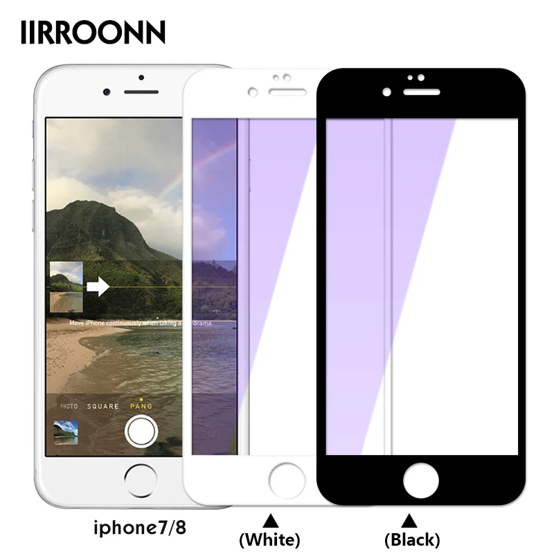 3Pcs/lot for iphone glass Protective glass iphone Full Cover Tempered Glass for iphone 6 7 8 Screen Protector For iphone 8 Plus