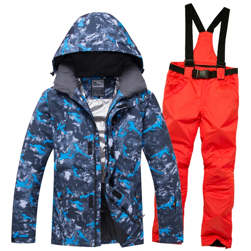 

Men's Ski Suit, NEW Ski Suit Men's Suit Windbreak Waterproof Cold Proof Single Double Board Ski Pants, Big Size.