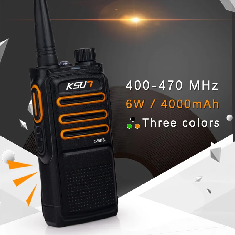 KSUN X-35 handheld walkie talkie 6W high power UHF Handheld Two Way Ham Radio Communicator HF Transceiver Amateur Handy KSUN X-35 handheld walkie talkie 6W high power UHF Handheld Two Way Ham Radio Communicator HF Transceiver Amateur Handy