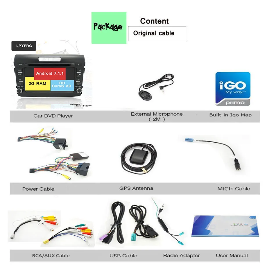 Discount Android 9.0 GPS Navigation 7" Octa Core Car DVD Player for Honda CR-V CRV 2013-17 with Bluetooth Radio 4G Disc Sat navi System 15 Discount Android 9.0 GPS Navigation 7" Octa Core Car DVD Player for Honda CR-V CRV 2013-17 with Bluetooth Radio 4G Disc Sat navi System 15