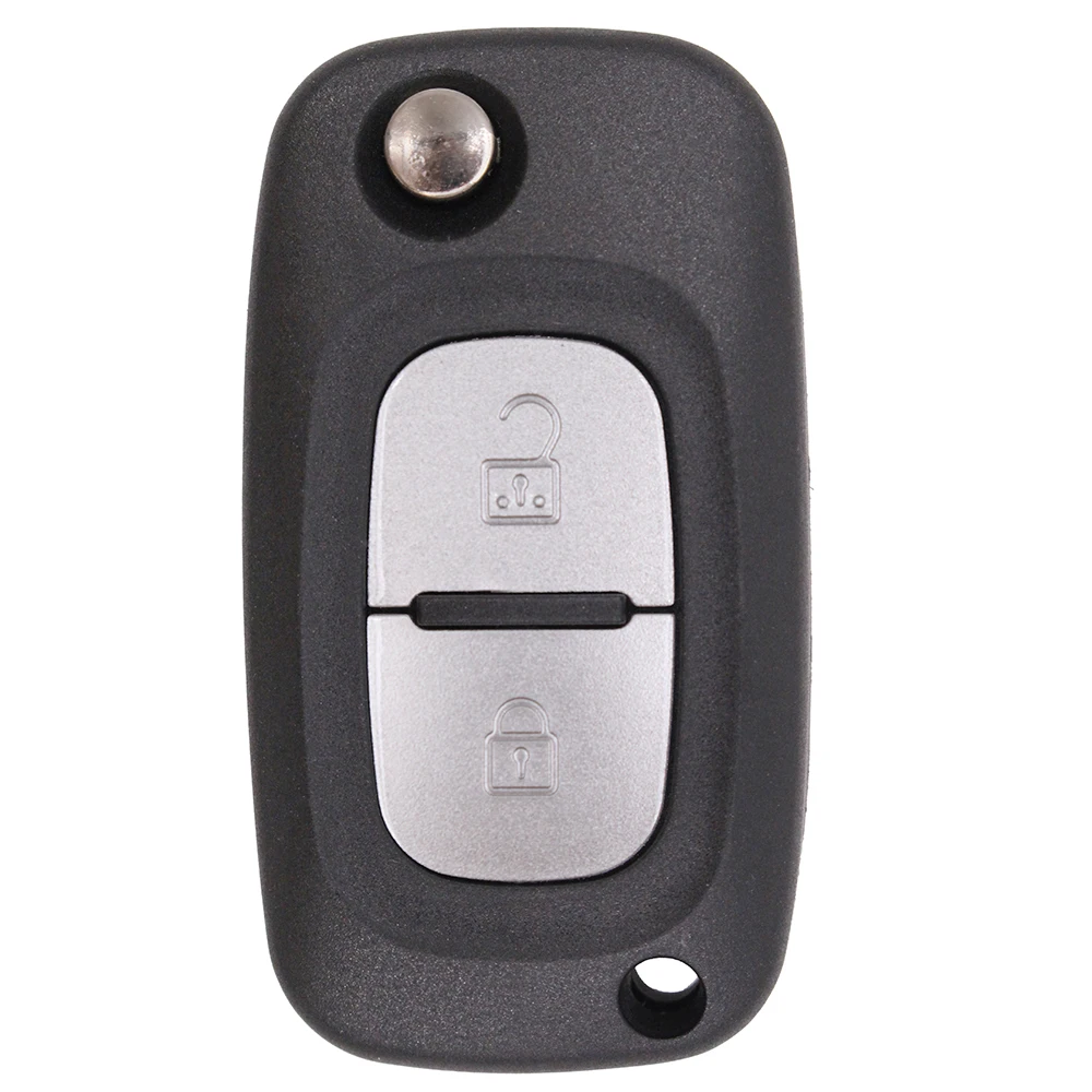 Keyecu флип дистанционный ключ 2 кнопки 433 МГц ID46 PCF7947 чип для Renault Clio 3 Master Kangoo Twingo 2006-2013