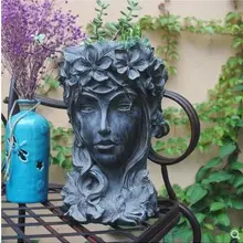 Голова греческой богини Венеры, домашние декоративные поделки, креативный персонаж Аватар, может быть использован в качестве цветочного горшка