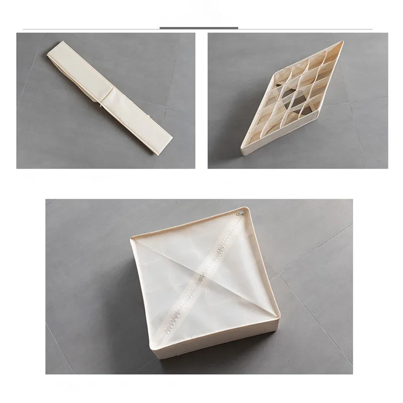 Home Solid Color Storage Box for Folding Socks Bra Underpants Underwear Organizer Home Solid Color Storage Box for Folding Socks Bra Underpants Underwear Organizer