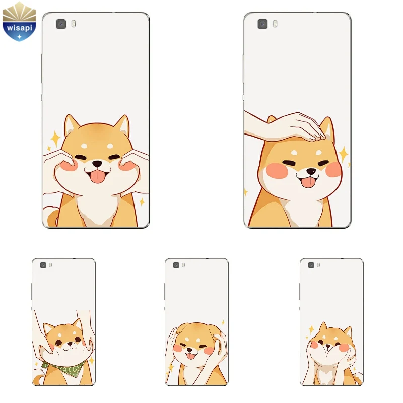 For Huawei P8 Lite 2017 Phone Case Shell 5.2 Inch Honor 7 7i Cover Soft TPU Shiba Design Painted | Мобильные телефоны и