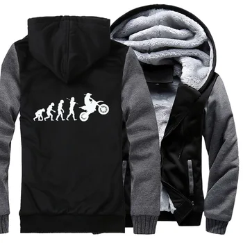 

evolution motocross fashion hoodies men funny 2019 winter wool liner thick coats harajuku black dirtbike clothes male sweatshirt