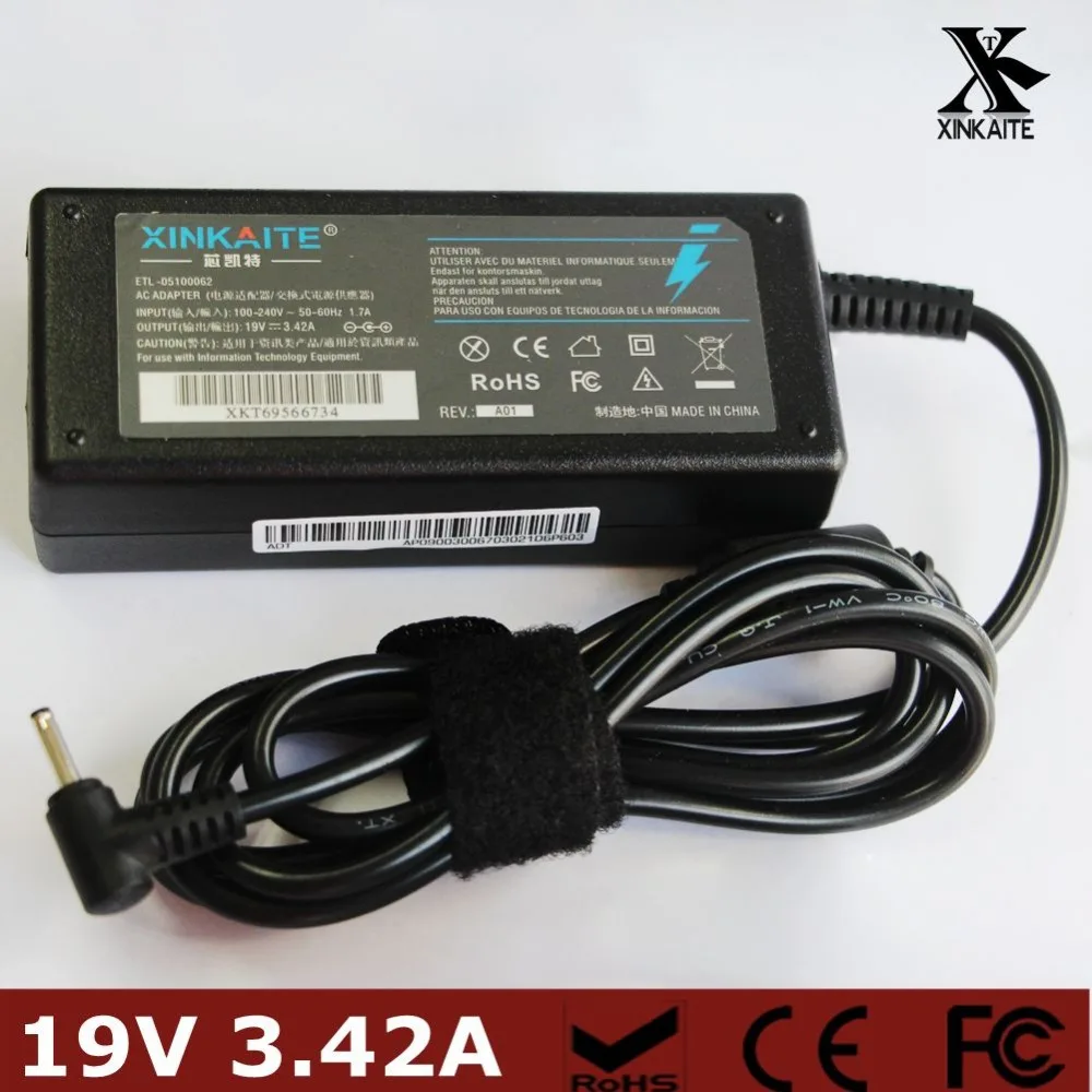 Laptop Charger AC Adapter 19V 3.42A 3.0*1.1mm for Acer Iconia Tab W700