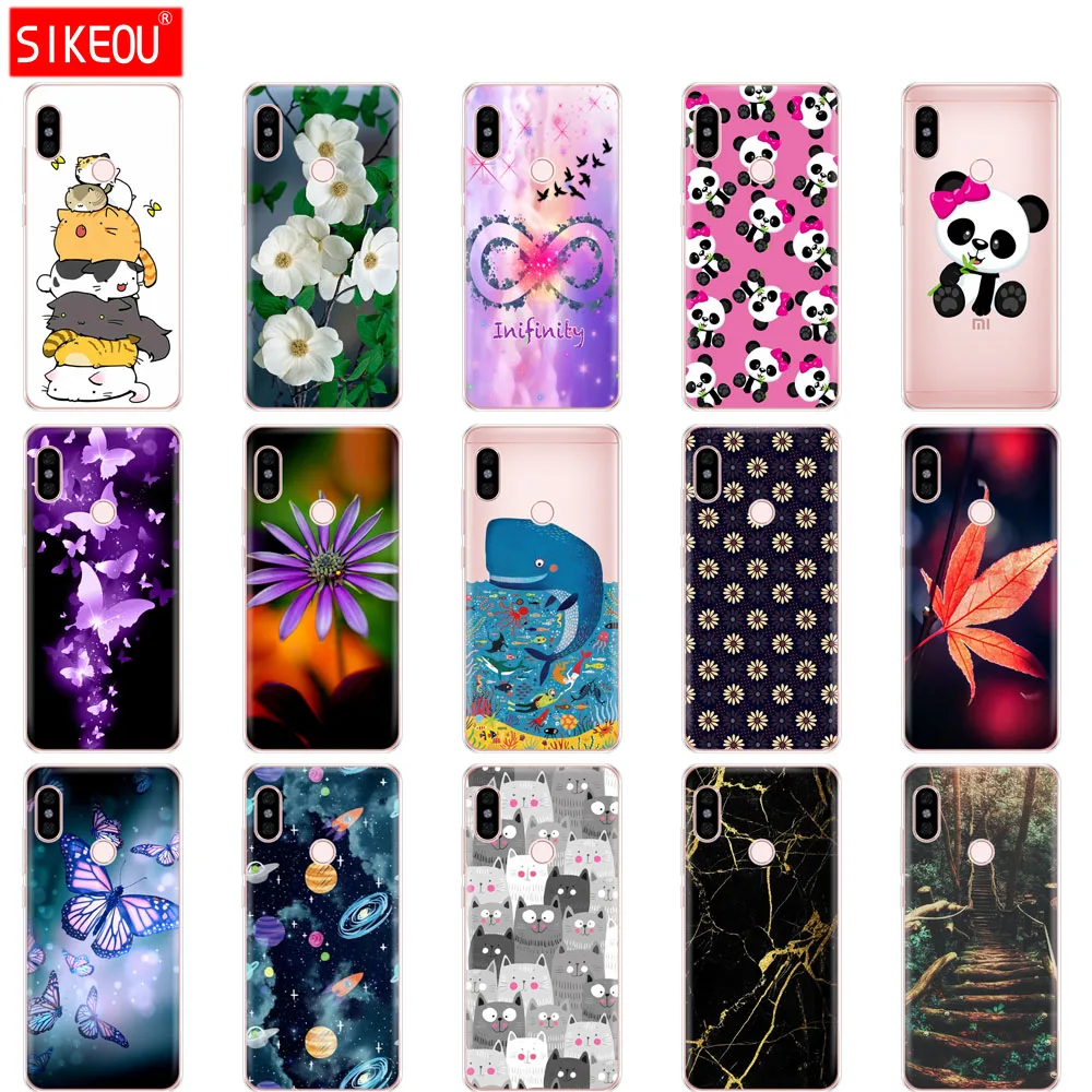 

For Xiaomi Redmi Note 6 Pro Case 6.26'' Silicone case For Xiaomi Redmi Note 6 Pro cover funda Print Painted Shells Bags