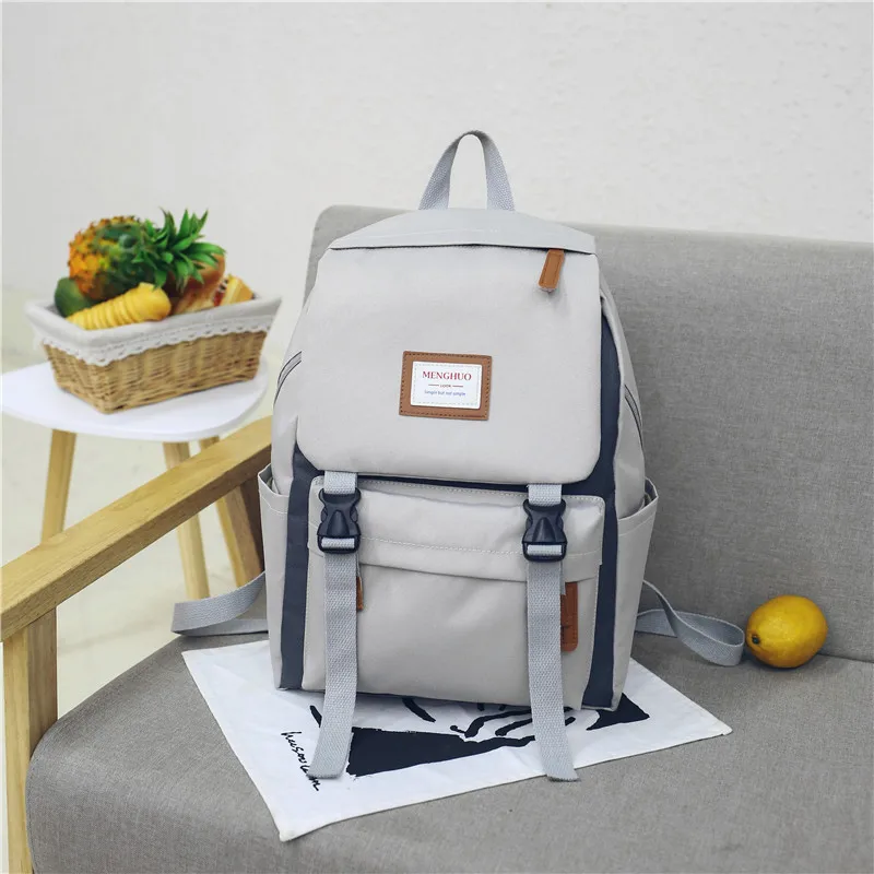 Menghuo Cover Backpack Women Leisure Travel Laptop Backpacks Men Business Mochila Waterproof Nylon Teenagers Student School Bags (29)