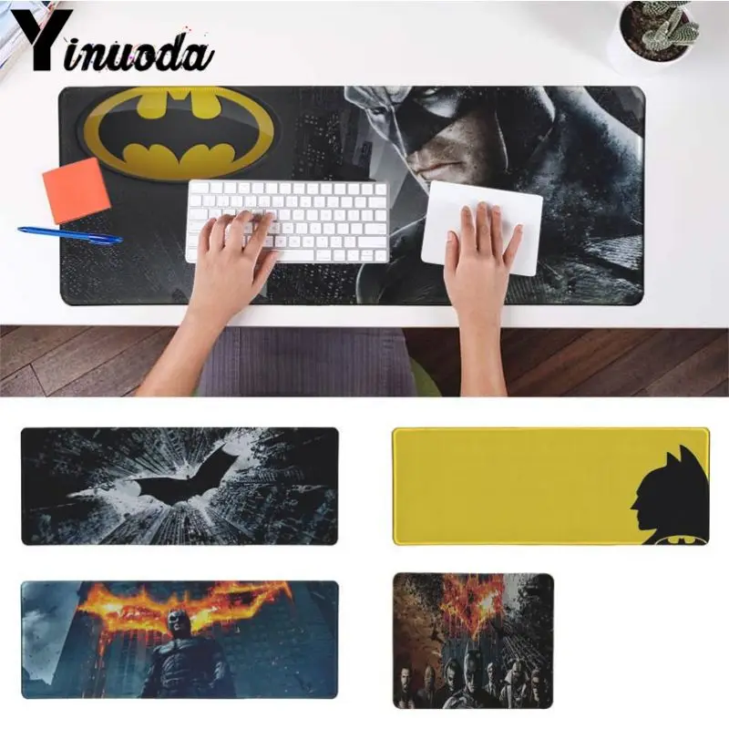 

Yinuoda Batman hero Customized MousePads Computer Laptop Anime Mouse Mat Size for 18x22cm 20x25cm 25x29cm 30x90cm 40x90cm