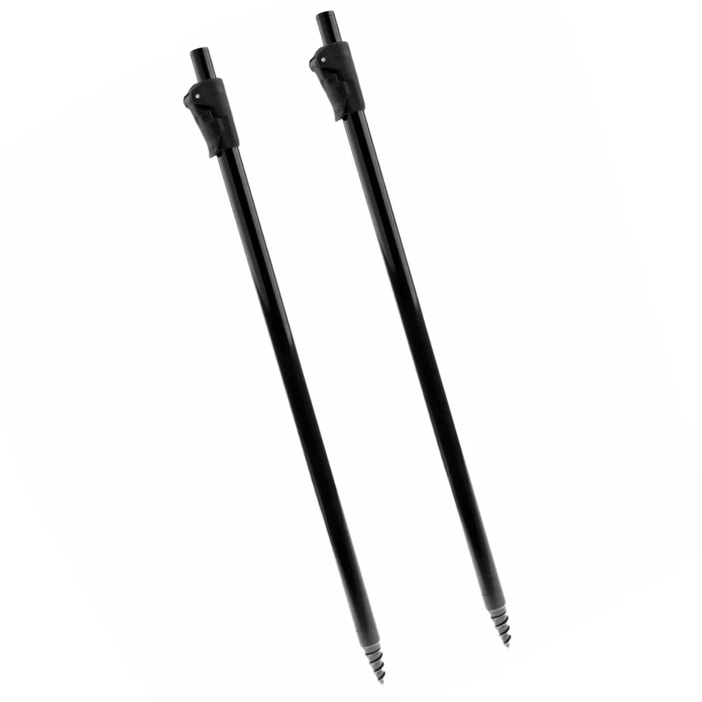 

2pcs Extending Aluminum Alloy Fishing Rod Ground Support Bankstick Bank Stick Rod Rest for Bite Alarm Fishing Tackle Tools