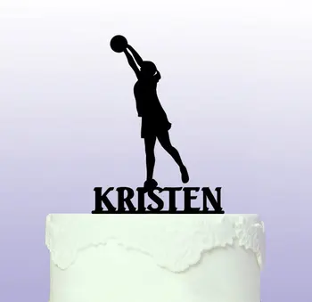 

Acryli Netball custom name birthday cake toppers wedding bridal baby shower Bachelor party theme decorations