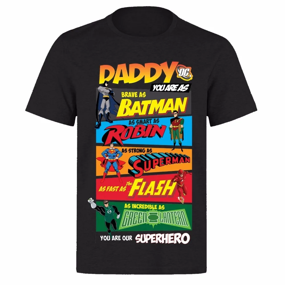 Best Daddy In The Galaxy Fathers Day Gift Avengers Shirt Guardian of the Galaxy Clothing Short-Sleeve Man T-Shirt