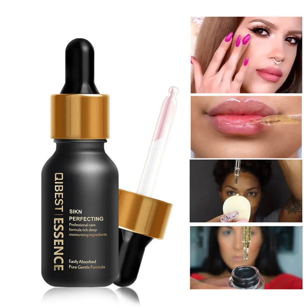 

QIBEST 24K Gold Foil Pre-makeup Essence Oil Brighten Face Lips Base Make Up Moisturizer Oil-control Foundation Primer Cosmetics