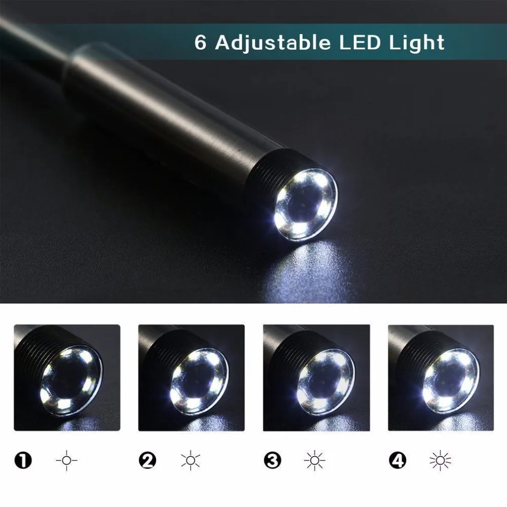 Buy Latest USB Endoscope Camera Waterproof with Built-in 6 LED Light ...