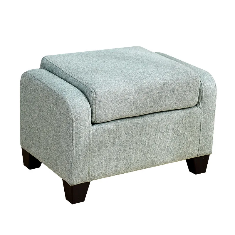 

2%Fabric sofa stool clothing store creative small stool combination long strip sofa coffee table foot bench for shoes bench