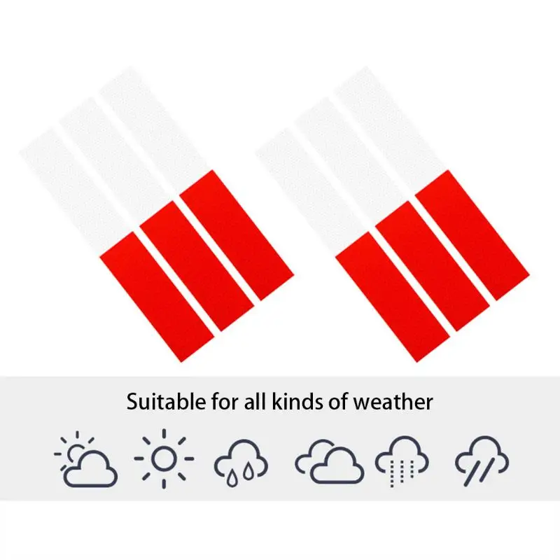 10 шт. Светоотражающие Предупреждение ющие знаки безопасности клейкие наклейки сильный клей водонепроницаемый высокая видимость для грузовиков автомобилей мотоциклов Bicycl