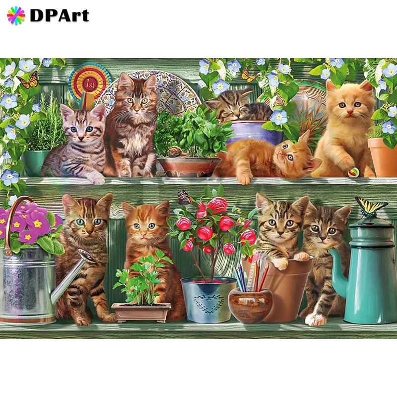 

Diamond Painting 5D Full Square/Round Cat Country Life Animals Rhinestone Daimond Embroidery Rhinestone Cross Stitch Gift M011