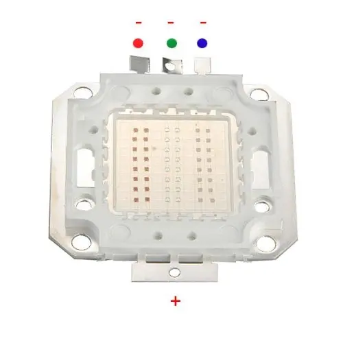 

High Power 50W LED Chip RGB Bulb Light Lamp Spotlight DIY, light color: red / green / blue