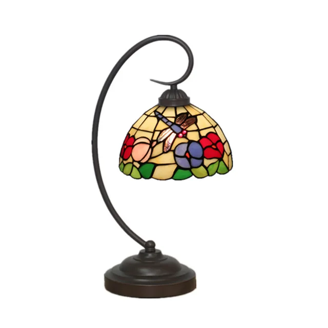 European Vintage Tiffany Style Table Lamp Dragonfly Stained Gl European Vintage Tiffany Style Table Lamp Dragonfly Stained Gl Lampshade Desk Light Bedside Reading Night