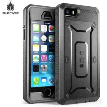 

SUPCASE For iPhone SE 5 5s Case UB Pro Full-Body Rugged Holster Clip Protective Cover with Built-in Screen Protector Case