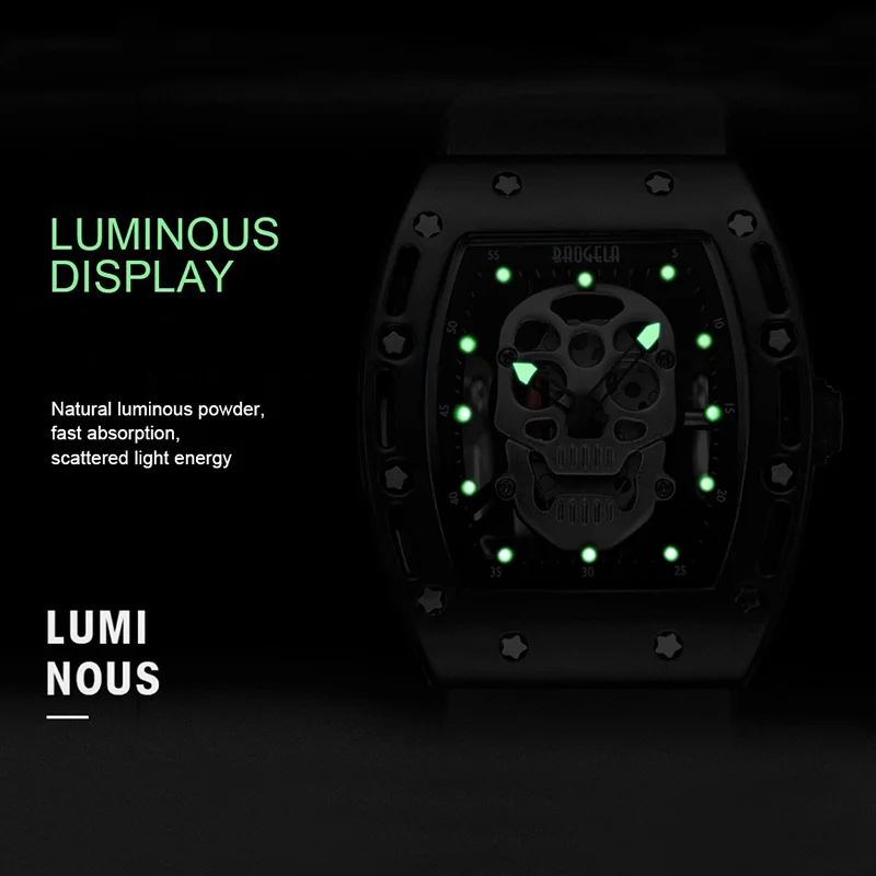Часы наручные Baogela мужские кварцевые в стиле хип хоп спортивные