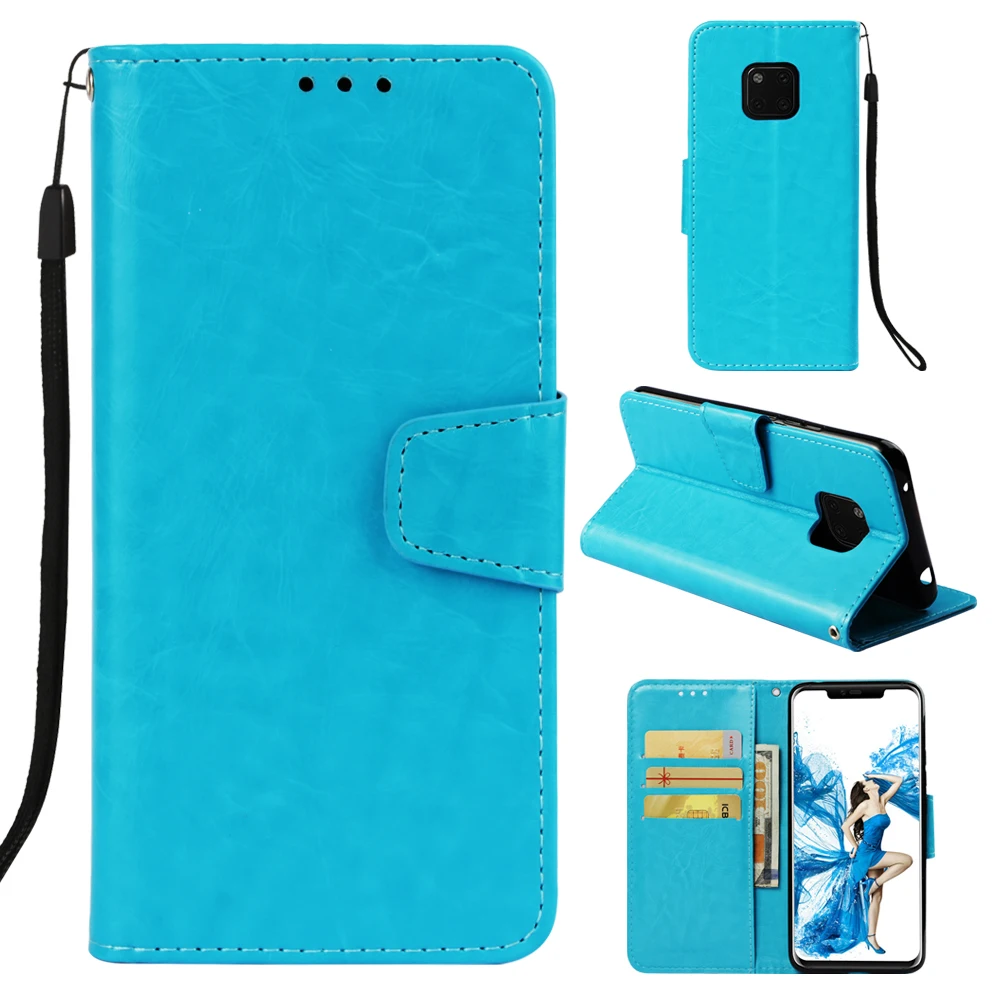 Kickstand Ретро моделирование кожа карты Solt защитный чехол для huawei mate 20 кошелек