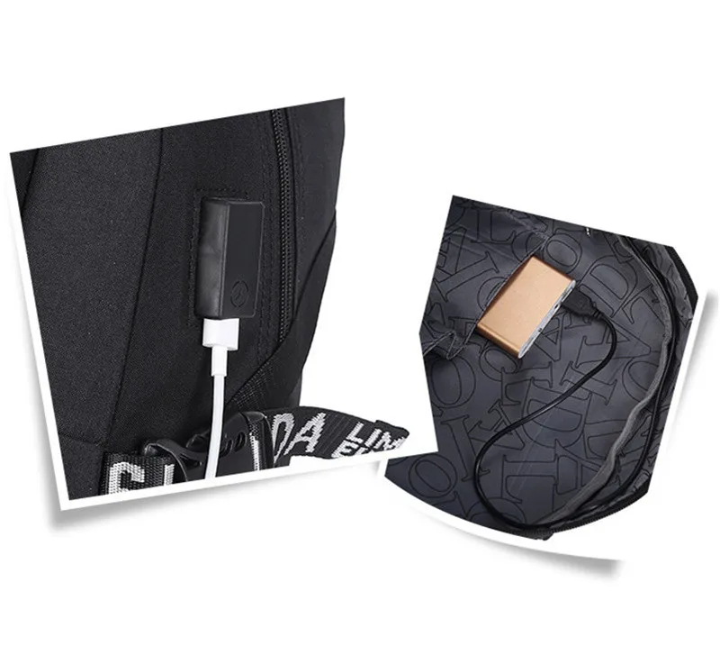 Зарядка через usb ноутбук рюкзак Для женщин школьные женские школьные сумки, школьные рюкзаки для девочек-подростков человек Студент Книга Сумка Обувь Сумки-портфели для путешествий