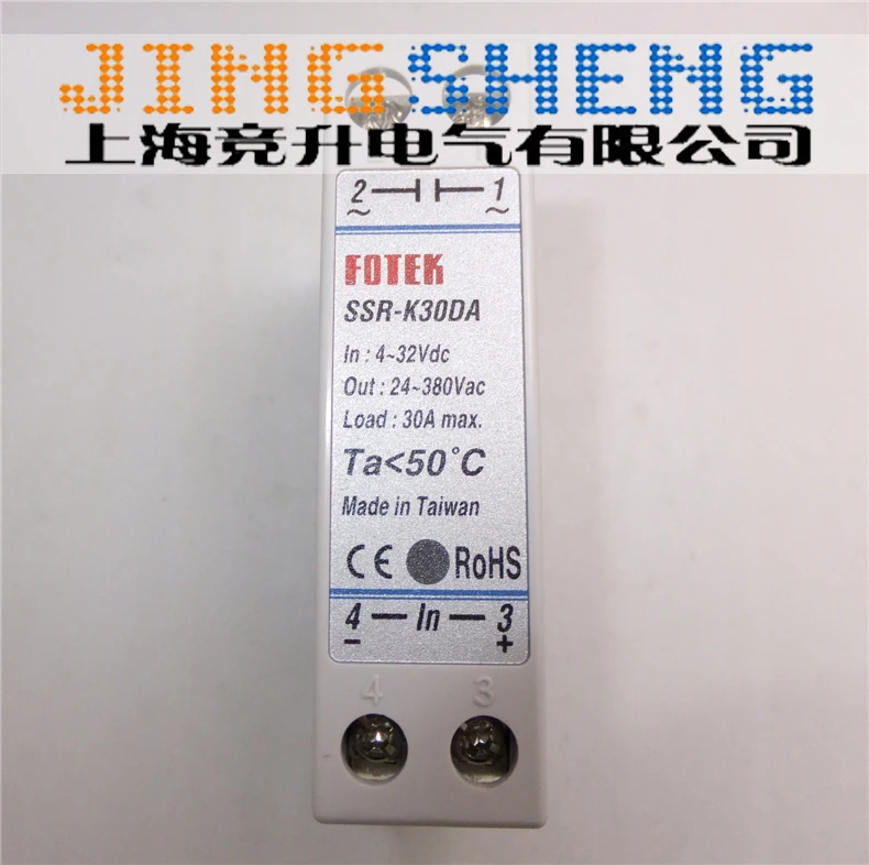 

100% Original Authentic Taiwan's FOTEK unidirectional solid-state relay SSR-K30DA