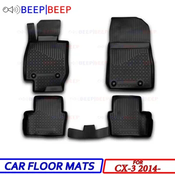 

For Mazda CX-3 2014- car floor mats carpets auto floor mats waterproof dustproof styling interior decoration protection