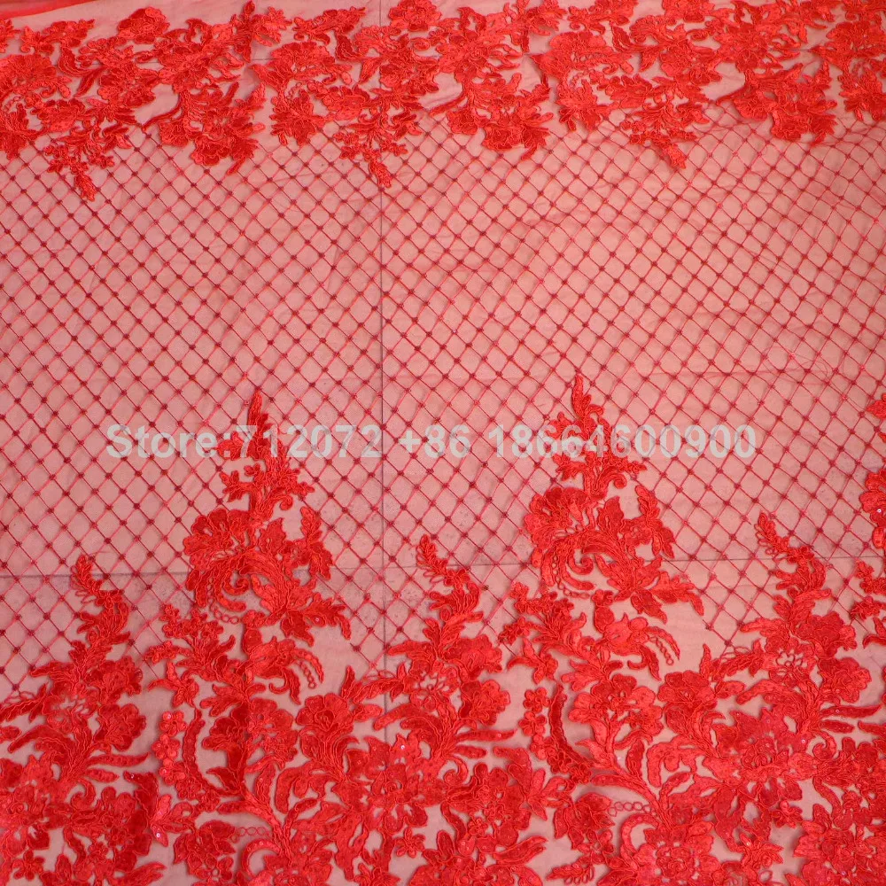 

La Belleza New Off white/pink/red/light blue/gold/beige bridal/ evinging/show dress lace fabric 47'' width