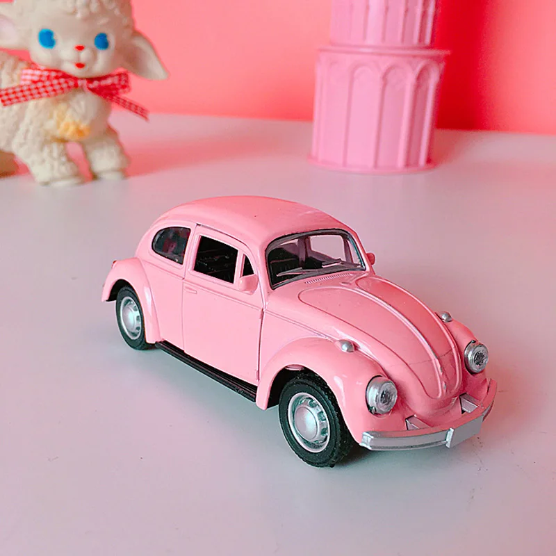 Vintage Miniature Girl's Lovely Pink Beetle Vintage Room Set Pieces For Shooting Props For Home Decoration Accessories For Kids Vintage Miniature Girl's Lovely Pink Beetle Vintage Room Set Pieces For Shooting Props For Home Decoration Accessories For Kids