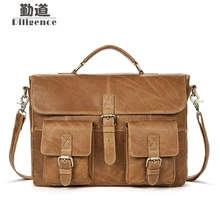 Мужские Винтажные портфели из натуральной яловой кожи, мужские сумки-мессенджеры, мужская деловая офисная сумка, сумка для ноутбука El hombre de Blosas