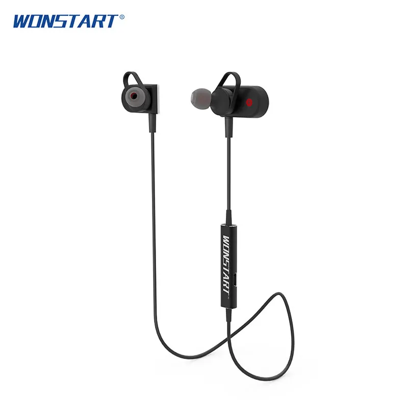 Wonstart TS01 беспроводные Bluetooth наушники спортивные шейные с микрофоном для Xiaomi iPhone