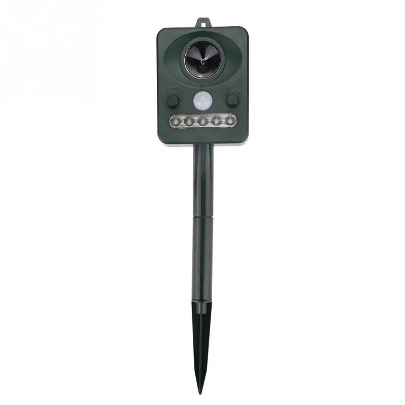 Outdoor Solar PIR Motion Sensor Ultrasonic Pest Repeller Dog Cats Bird Animal Repeller Pest