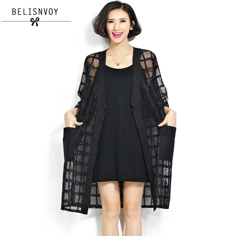 plus size black dress coat