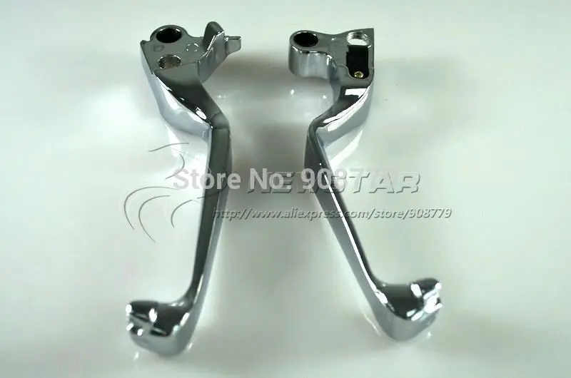 New Motorcycle Chrome Brake & Clutch Levers Set For Harley Davidson