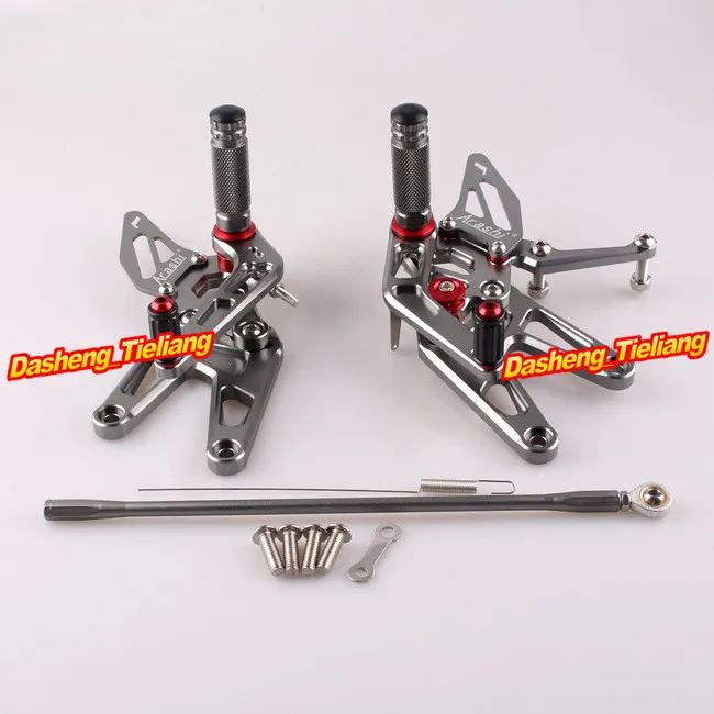 CNC регулируемый задний Набор подножки для Yamaha YZF R6 2003 2004 2005 &amp R6S 2006-2009 Алюминиевый