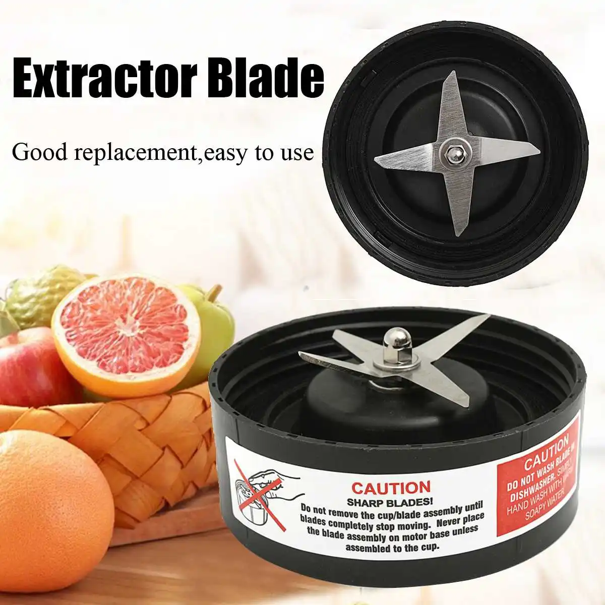 

Polypropylene and Steel Extractor Blade Compatible for RX Blenders Replacement Parts Bottom Blade Accessories High Quality