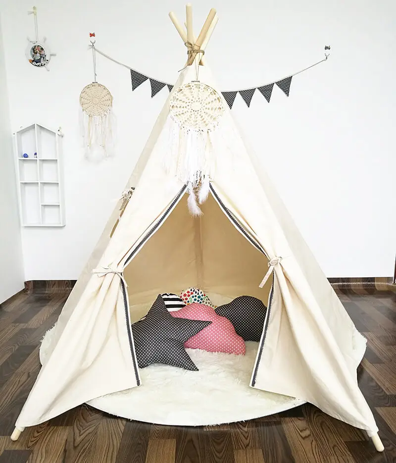 Ярд игровой портативный складной тент Типи принц Крытый игровой дом индейские палатки игрушка открытый - Цвет: Tent
