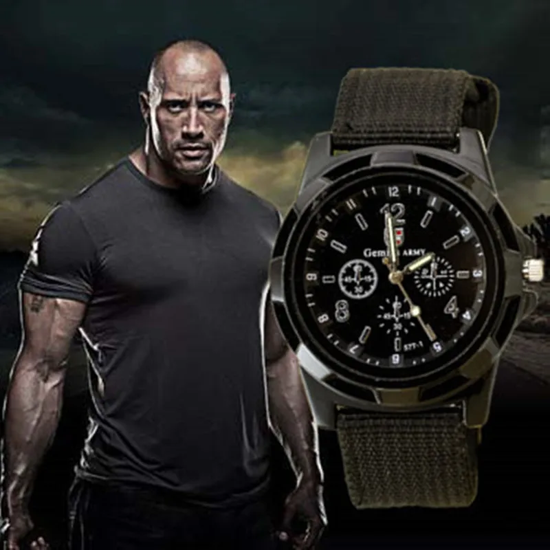 2017 New Famous Brand Men Quartz Watch Army Soldier Military Canvas Strap Fabric Analog Wrist Watches Sports Clock Wristwatches