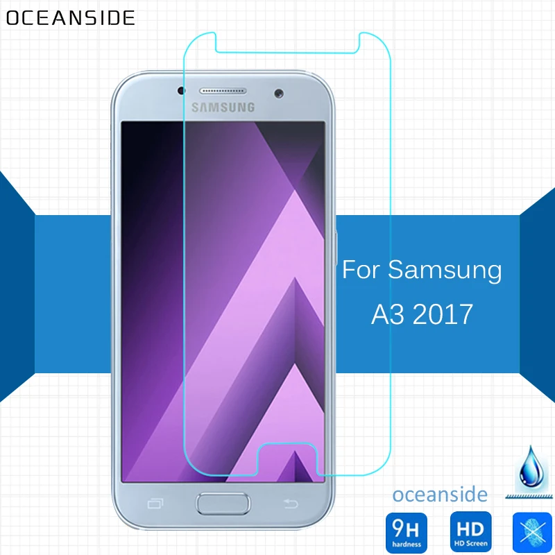Закаленное стекло для Samsung Galaxy A3 2017 2 шт. защита экрана 5 9h защитная пленка на A 3 7