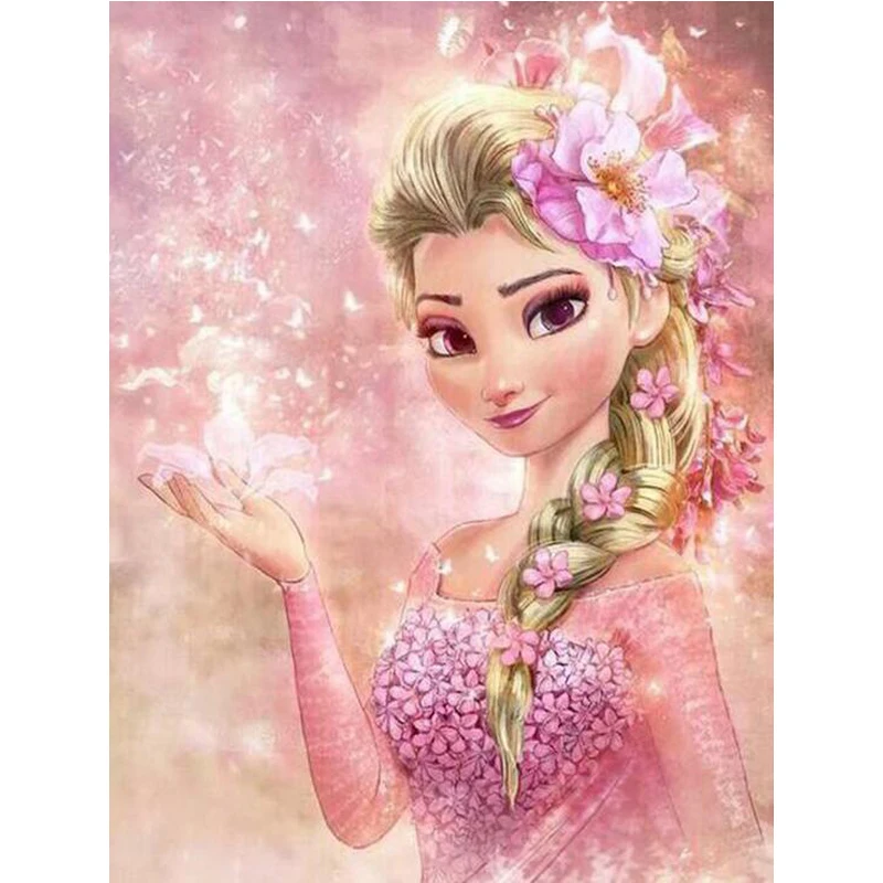 

Cartoon princess Diamond Painting Diamond Mosaic Handmade Needlework 5D DIY Diamond Embroidery Children Decor Gift L730