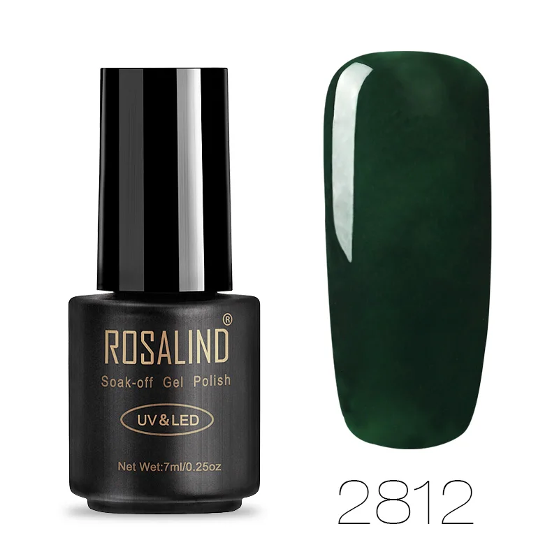 ROSALIND UV набор гель-лаков для ногтей для маникюра Полиакриловый геллак Vernis полуперманентные УФ гибридные лаки для ногтей - Цвет: 2812