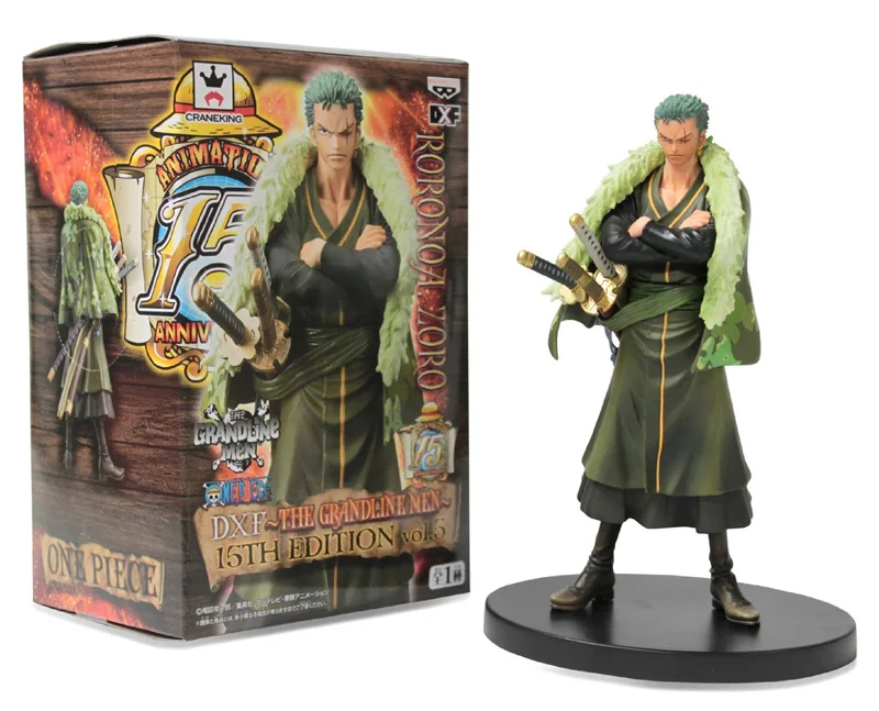 Banpresto Le Grandline Hommes Volume 5 Roronoa Zoro Anime One Piece 15e Anniversaire Dxf Sculpture 6 5 Figure Aliexpress