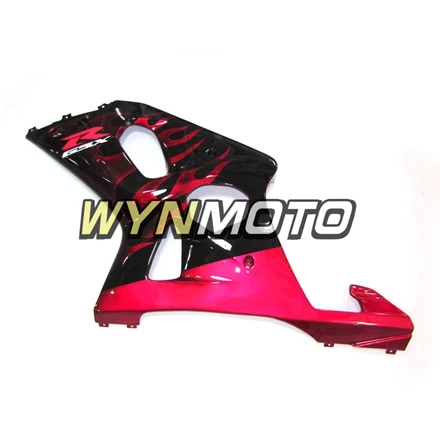 Выполните обтекатели комплект для GSXR1000 2000-2002 00 01 02 K1 K2 впрыск АБС пластмасса Обтекатели красные, черные пламя кузов Чехлы Новые